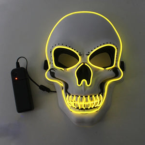 LED Skeleton Halloween Mask