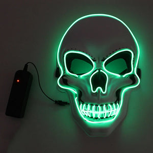 LED Skeleton Halloween Mask