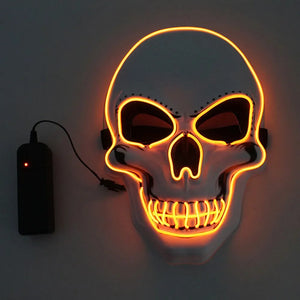 LED Skeleton Halloween Mask