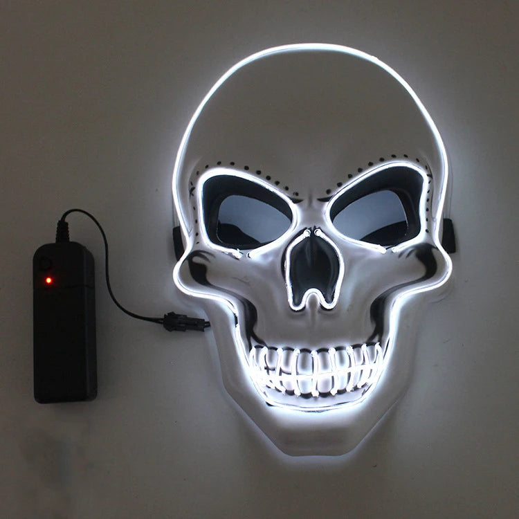 LED Skeleton Halloween Mask