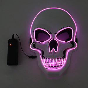 LED Skeleton Halloween Mask