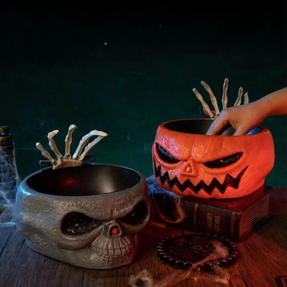 Halloween Pumpkin Candy Electric Bowl