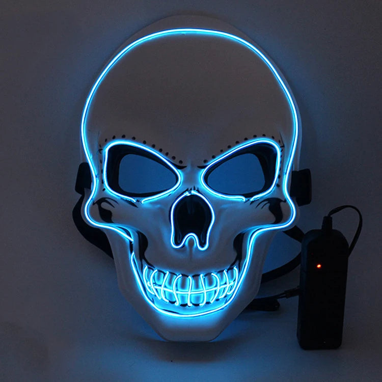 LED Skeleton Halloween Mask