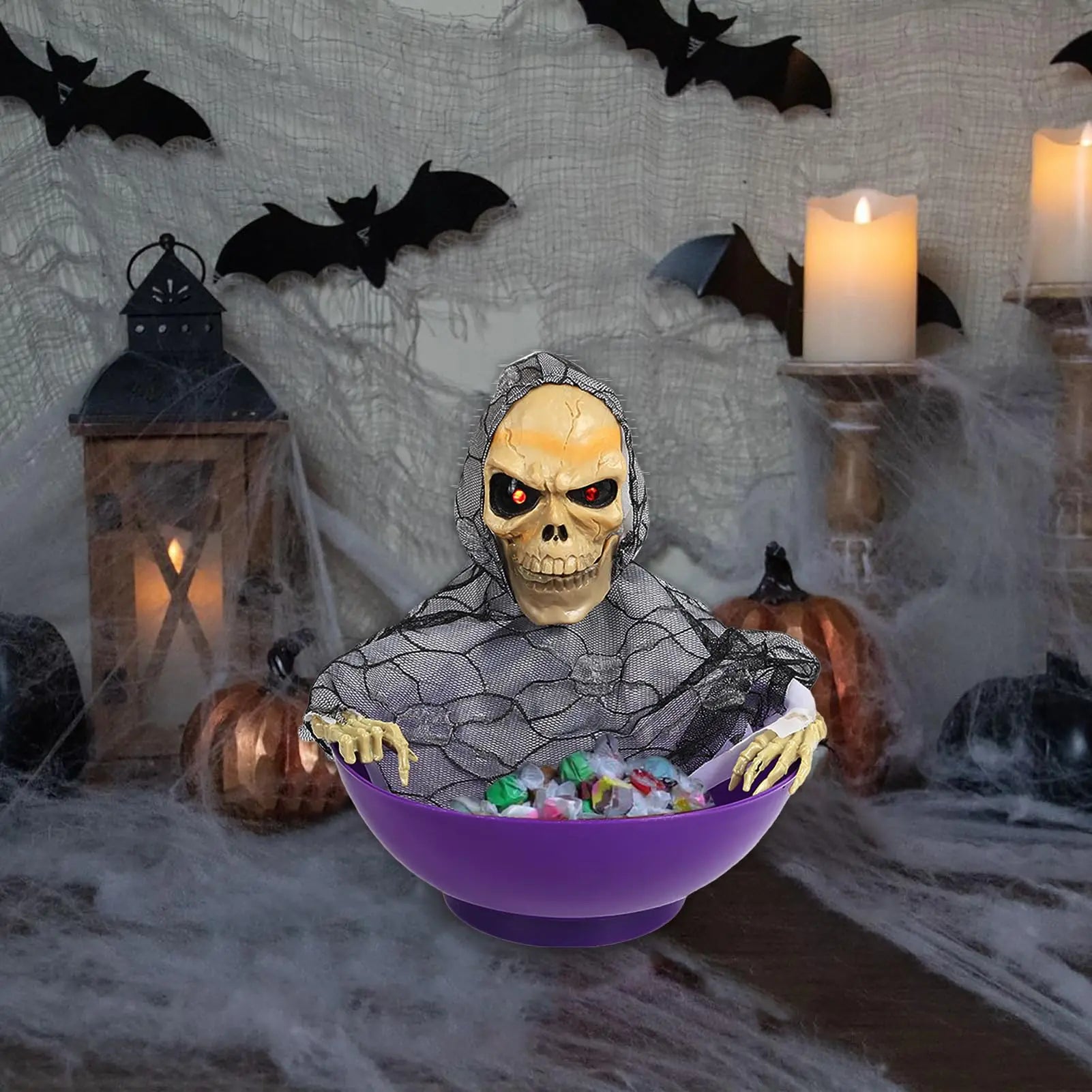 Halloween Candy Bowl Electric Fruit Tray